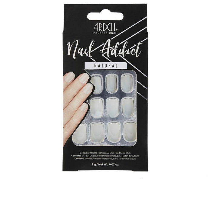 Faux ongles Ardell Nail Addict Naturel Carré (24 pcs)
