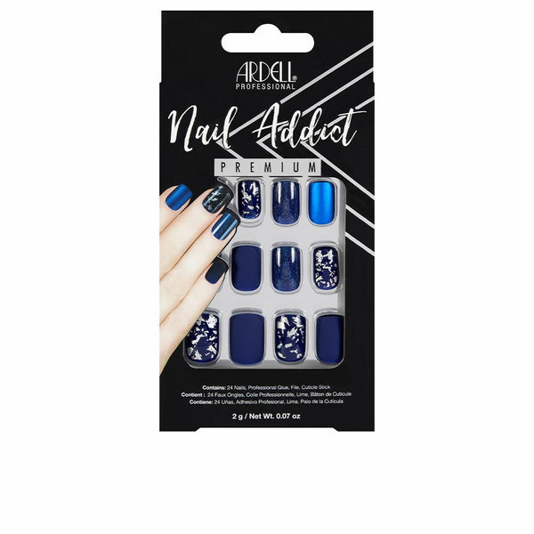 Faux ongles Ardell Nail Addict Matte Blue (24 pcs)