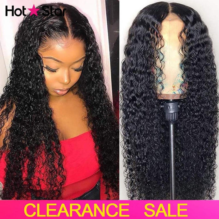 Curly Human Hair Wigs 13x4 Lace Front Human Hair Wigs Pre Plucked Malaysian Curly 4x4 Lace Closure Wigs For Women 180% Remy Hair