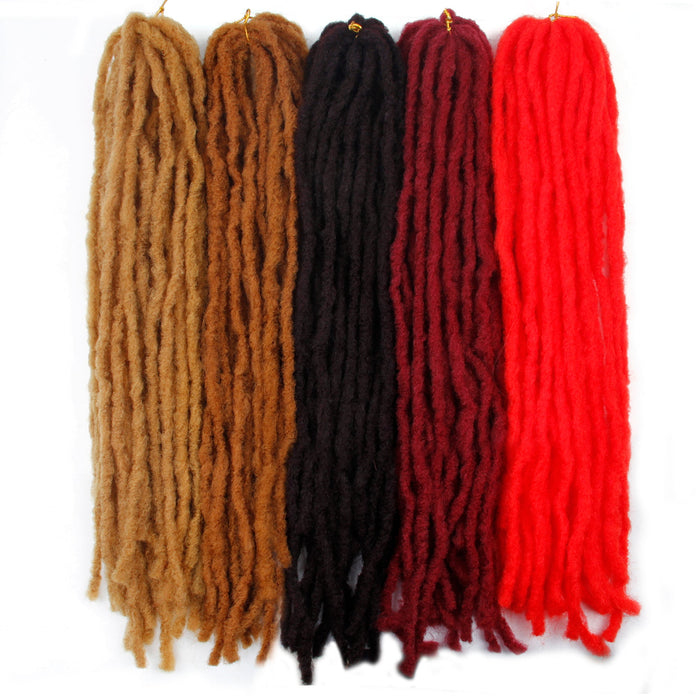 Dreadlocks Crochets 18 pouces en cheveux synthétiques Série N°4