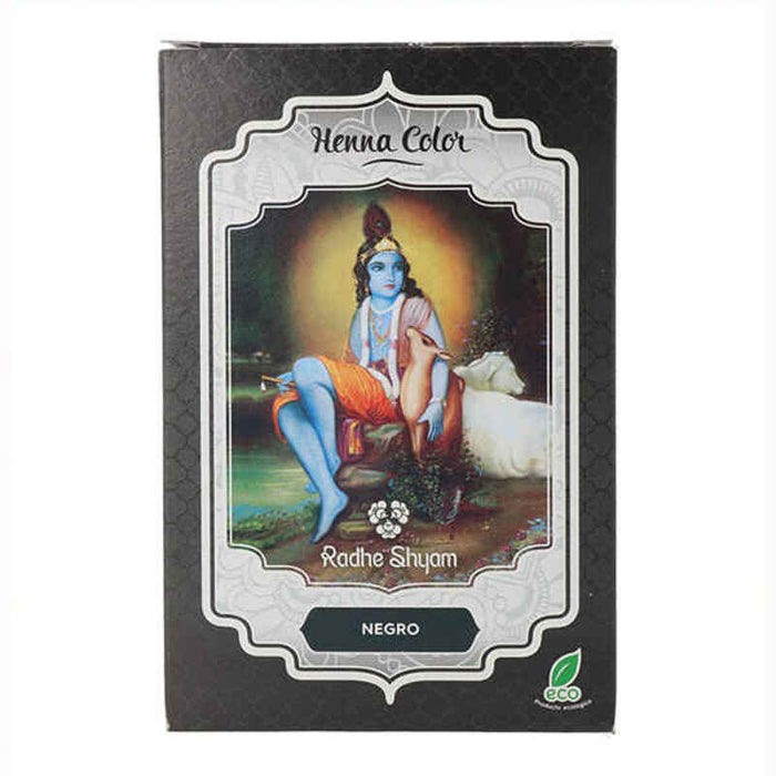 Teinture permanente Radhe Shyam Henna Sous forme de poudre Noir (100 gr)