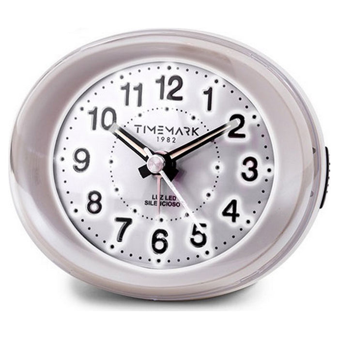 Réveil Analogique Timemark Blanc (9 x 9 x 5,5 cm)
