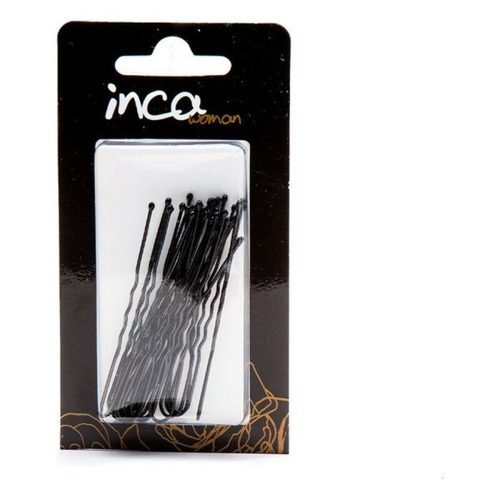 Epingles à chignon Inca Noir 6 cm (20 Pièces)