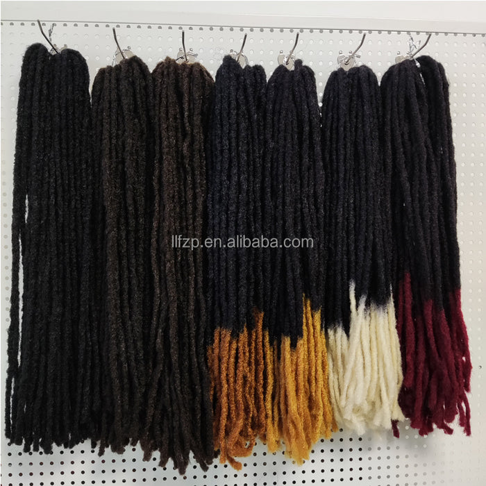 Dreadlocks Crochets en cheveux synthétiques bicolores ou monochrome - Série N°6
