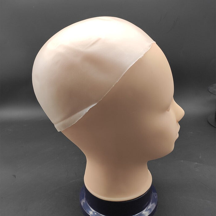 Bonnets en silicone effet peau pour confection de perruques
