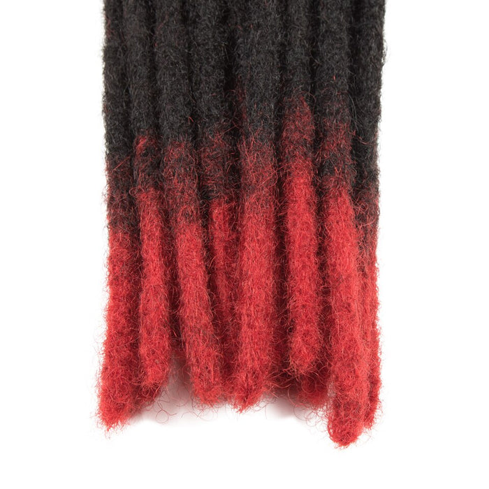 Dreadlocks à pointes colorées en cheveux naturels type Kinky - 20/40 ou 60 brins par lots