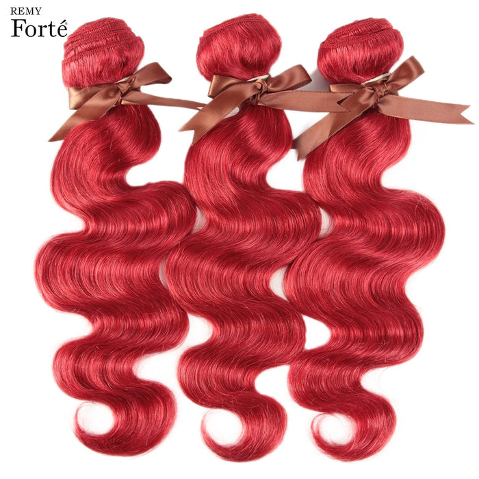 Bandes de tissages brésiliens  en cheveux naturels ondulés et roux