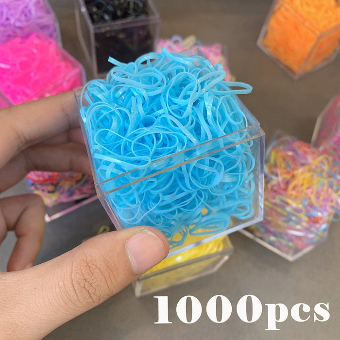 Lots de 1000 petits élastiques en silicone plusieurs couleurs disponibles