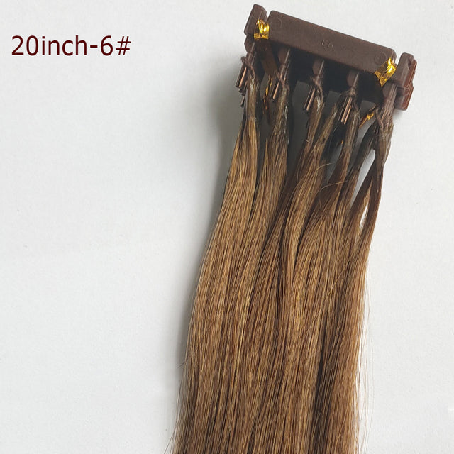 Extensions de cheveux personnalisables de seconde génération 6D Blonds
