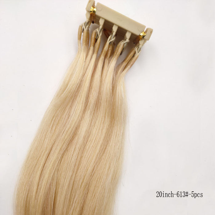Extensions de cheveux personnalisables de seconde génération 6D Blonds