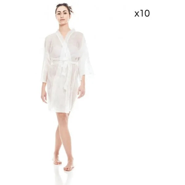 Kimono PREMIUM Produits à usage unique Blanc
