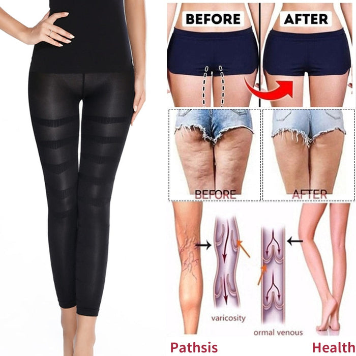 Shapewear Anti Cellulite Compression Leggings Leg Slimming Body Shaper High Waist Tummy Control Panties Thigh Sculpting Slimmer