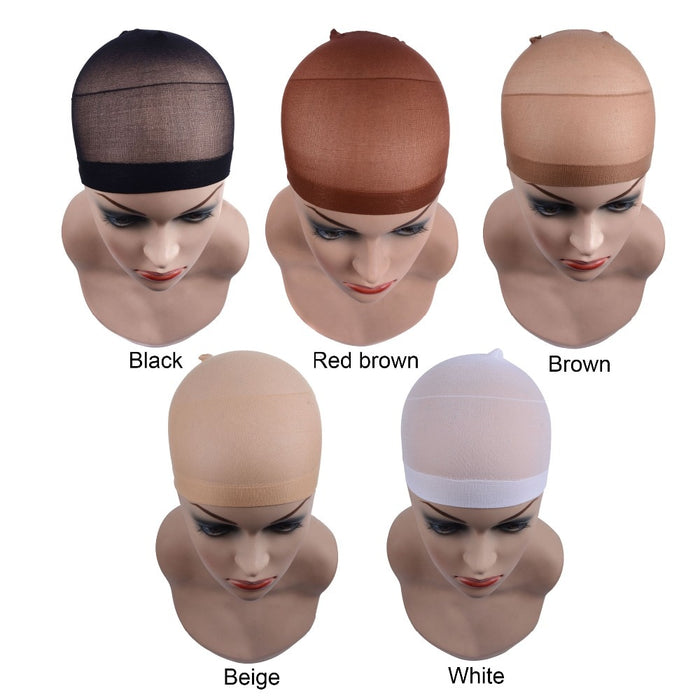 Lot de 2 bonnets en nylon pour Wigs. Taille unique. Plusieurs couleurs disponibles.