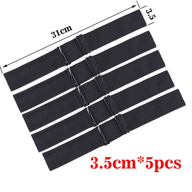 Elastiques larges noir existant en 3 tailles : 2.5Cm, 3Cm, 3.5Cm. Vendus par lot.