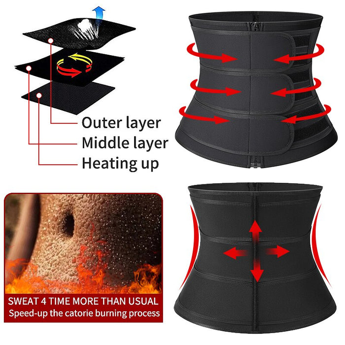 Shaper Sauna Waist Trainer Corset Slimming Thermo Sweat Belts For Women Tummy Control Shapewear Fitness Modeling Strap