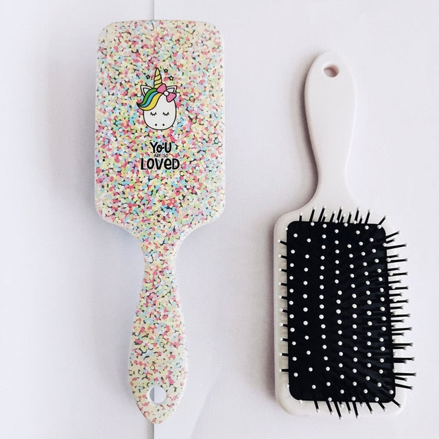 Hair Comb Detangling Hair Brush Detangle Hairbrush Salon Hairdressing Straight Curly Hair Comb Paddle Brush Tangle Hair Brush